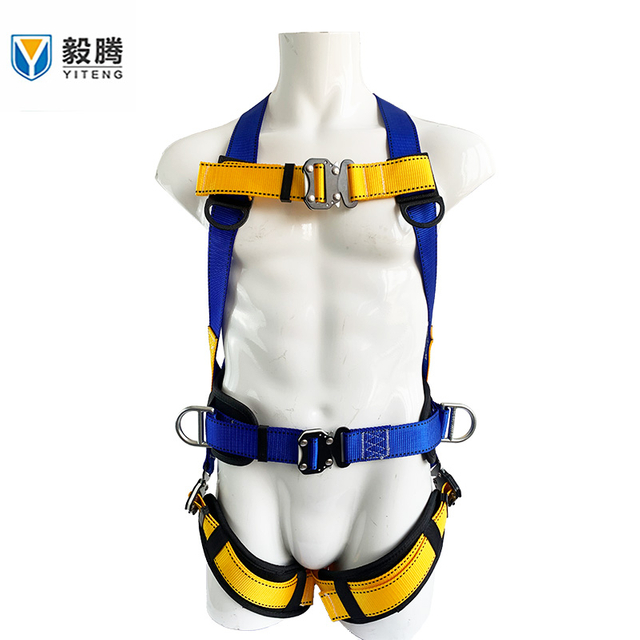 5 points full body synthetic fiber harness 