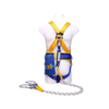 fall sarrest safety harness shock resistant kanyard with energy absorber life raft painter line 