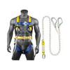 Yellow 5 point Fall Arrest full body safety Harness for aerail working fall protection 