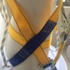 fall sarrest safety harness shock resistant kanyard with energy absorber life raft painter line 